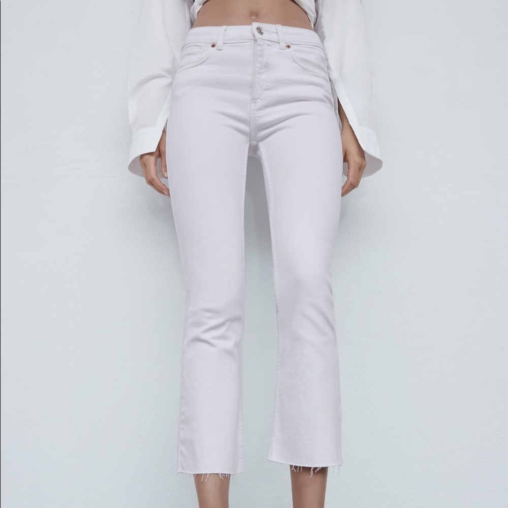 Zara white jeans
